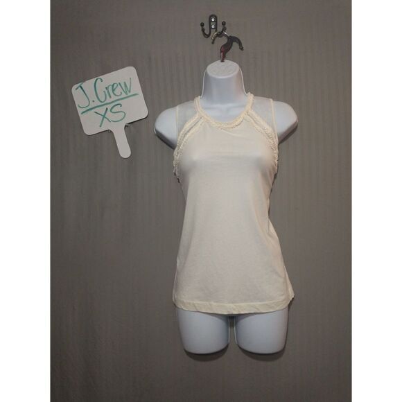 J. Crew cream tank top size xs - Picture 1 of 4